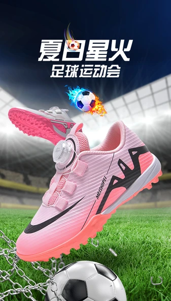 Unisex Çocuk Krampon Futbol Ayakkabısı (Ay Işığı) - Resim 8