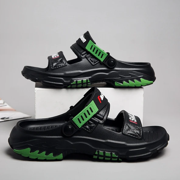 Erkek Plaj Sandalet (Siyah) - Resim 5