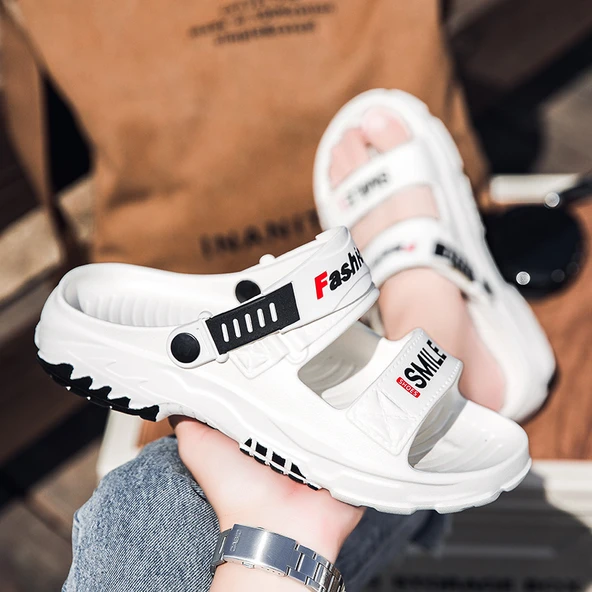 Erkek Plaj Sandalet (Siyah) - Resim 6