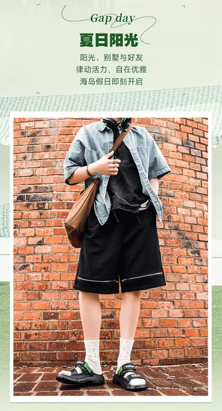 Erkek Plaj Sandalet (Siyah) - Resim 9