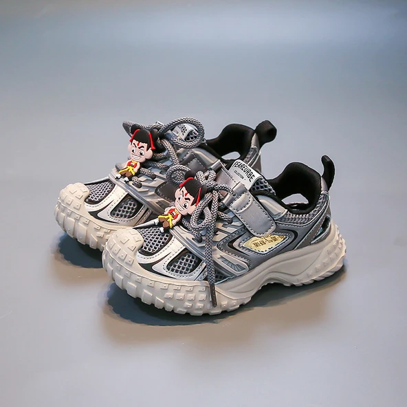 Unisex Çocuk Spor Sandalet (Gri)