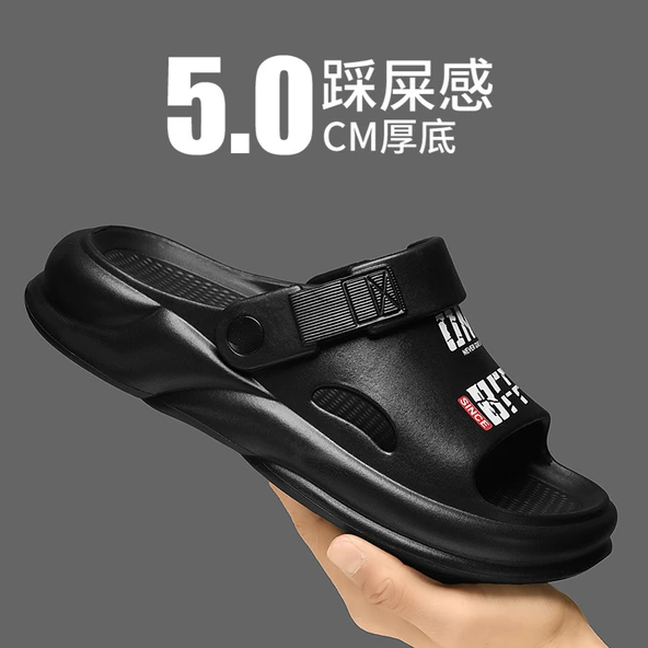 Unisex Yazlık Terlik (Siyah-2) - Resim 4