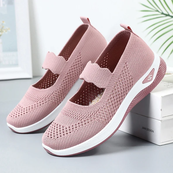 Kadın Günlük Yürüyüş Ayakkabısı (Pembe)
