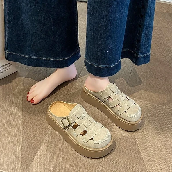 Kadın Yazlık Loafer Ayakkabı (Bej-2)