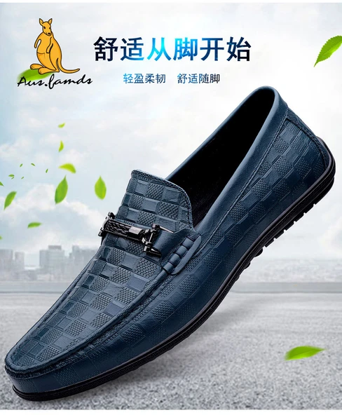 Erkek Deri Loafer Ayakkabı (Gri) - Resim 10