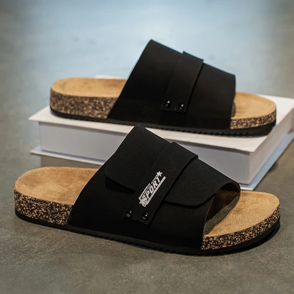 Unisex Yazlık Terlik Sandalet (Siyah)