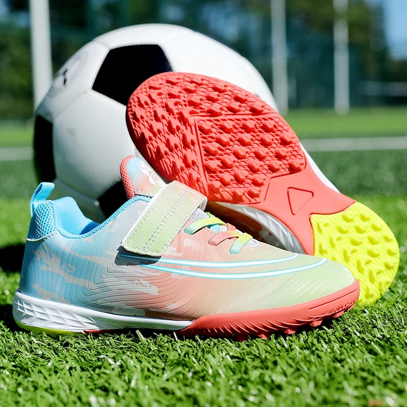 Unisex Çocuk Krampon Futbol Ayakkabısı (Ay Turuncusu)