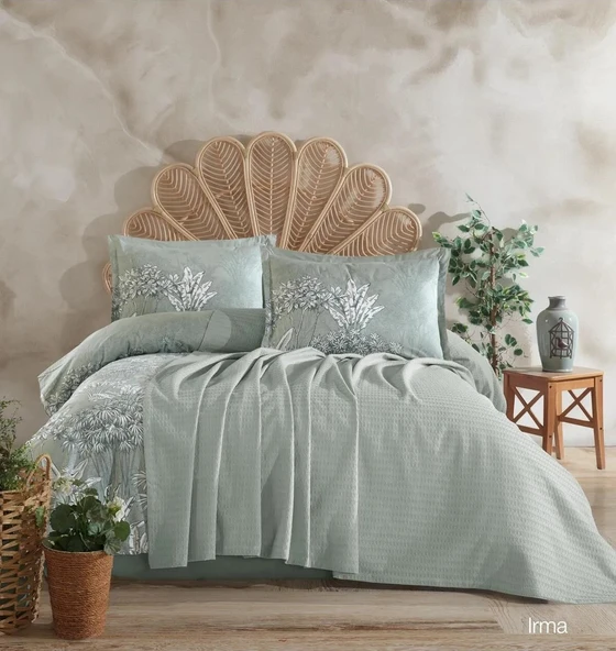 Clasy Çift Kişilik Pike Takımı La Nature Oda Kokusu Hediye - Resim 4