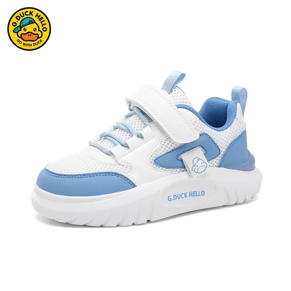 Unisex Çocuk Fileli Spor Ayakkabı (Beyaz - Mavi)