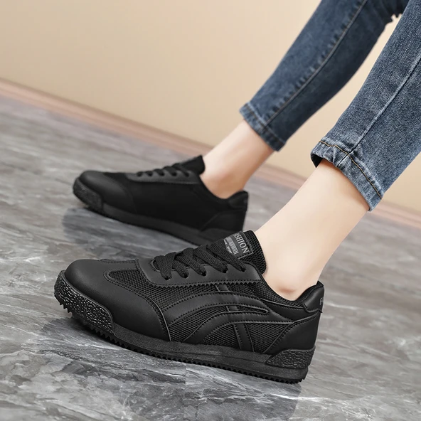 Kız Çocuk Yazlık File Ayakkabı (Siyah) - Resim 3