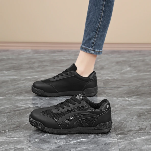 Kız Çocuk Yazlık File Ayakkabı (Siyah) - Resim 8