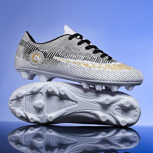 Unisex Krampon Futbol Ayakkabısı (Beyaz)