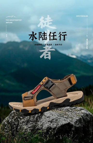 Erkek Sandalet (Siyah) - Resim 10