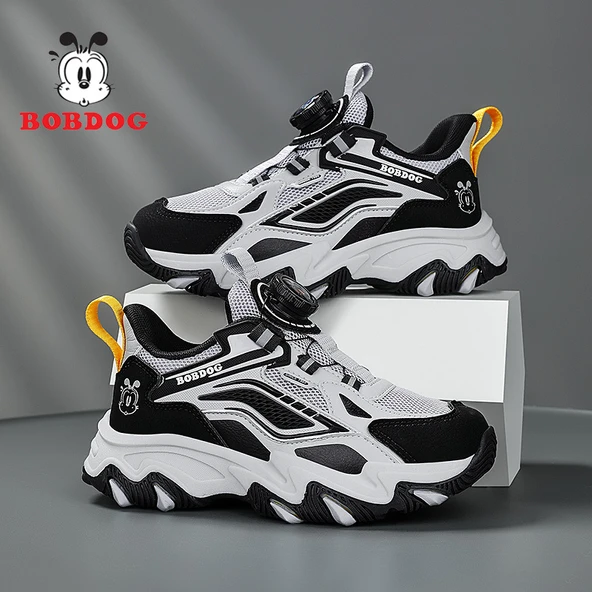 Unisex Çocuk Spor Ayakkabı (Siyah - Gri)