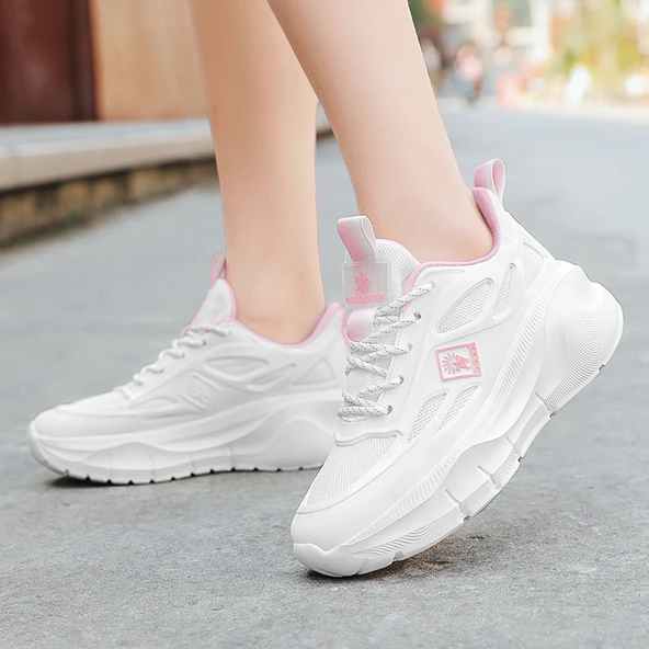 Unisex Spor Ayakkabı (Beyaz - Pembe)