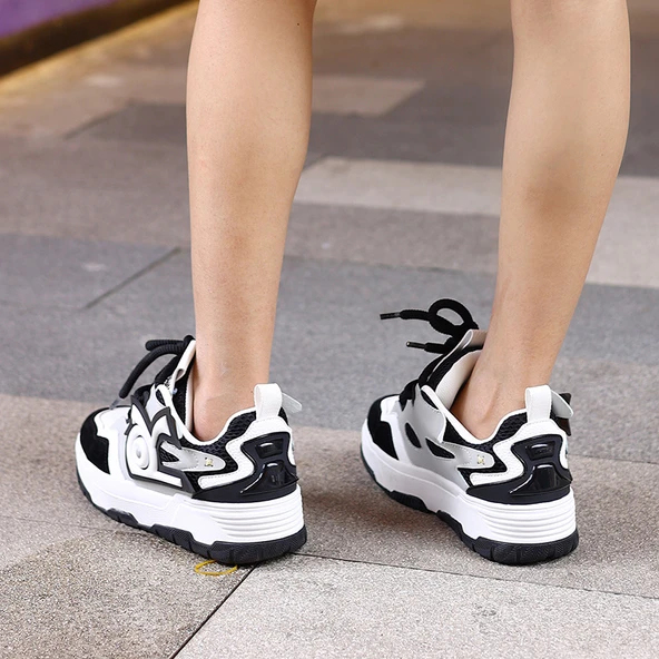 Unisex Kaykay Ayakkabısı (Siyah - Beyaz Panda) - 5
