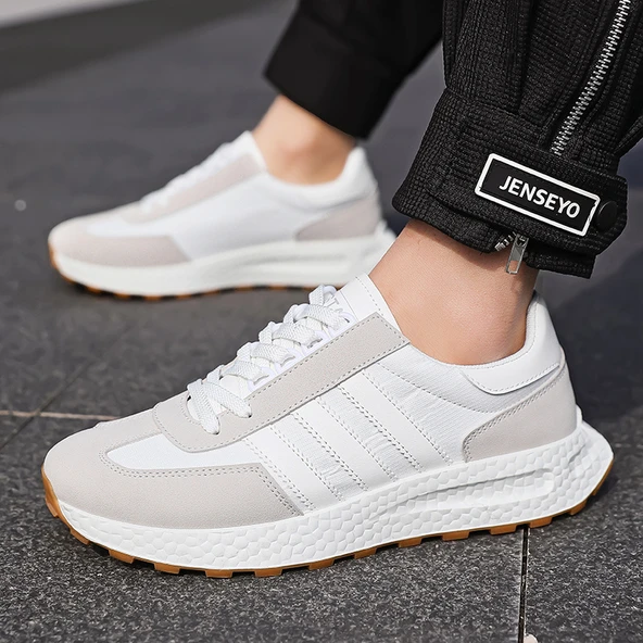 Unisex Spor Ayakkabı (Beyaz - Gri)