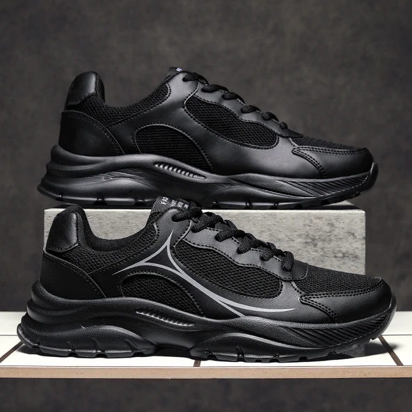 Erkek Günlük Spor Ayakkabı (Siyah) - Resim 4