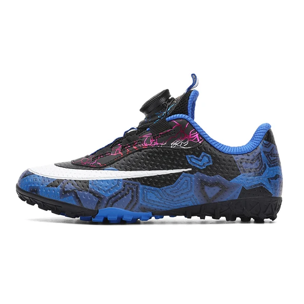 Unisex Çocuk Krampon Futbol Ayakkabısı (Ay Işığı - Mavi-1) - Resim 5