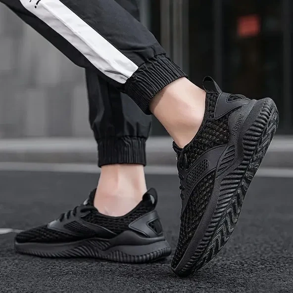 Unisex Yazlık Spor Ayakkabı (Siyah-5) - 10