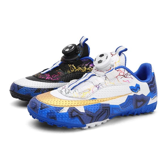 Unisex Çocuk Krampon Futbol Ayakkabısı (Ay Işığı - Mavi-1) - Resim 9