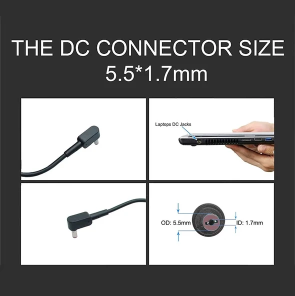 Fast C96 19.5V 9.23A 180W  Acer Notebook Şarj Adaptörü (5.5*1.7 mm), Acer Notebook Şarj Cihazı - 6