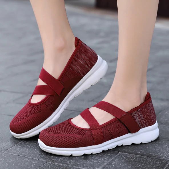Kadın Günlük Spor Ayakkabı (Bordo-4)