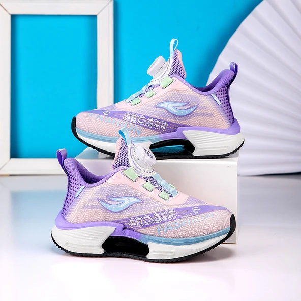 Unisex Çocuk Spor Ayakkabı (Denim Mavi) - Resim 4