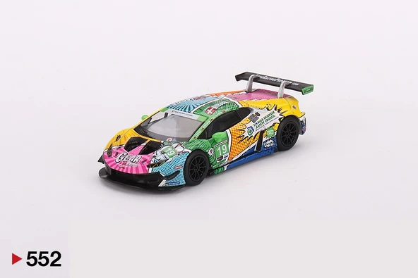 Mini GT 1/64 552 Lamborghini Huracán GT3 EVO #19 GEAR Racing 2020 IMSA Daytona 24 Hrs