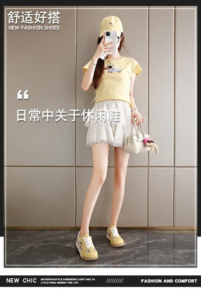 Kadın Spor Ayakkabı (Sarı) - Resim 8