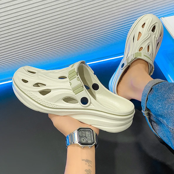 Unisex Plaj Terliği - Hafif EVA Sandalet (Açık Yeşil)