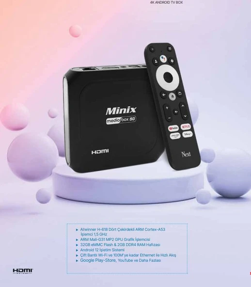 Next Minix Mediabox 5G 4K Android Tv Box