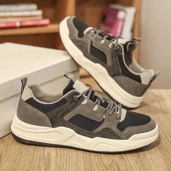Unisex Yazlık Spor Ayakkabı (Siyah - Gri)
