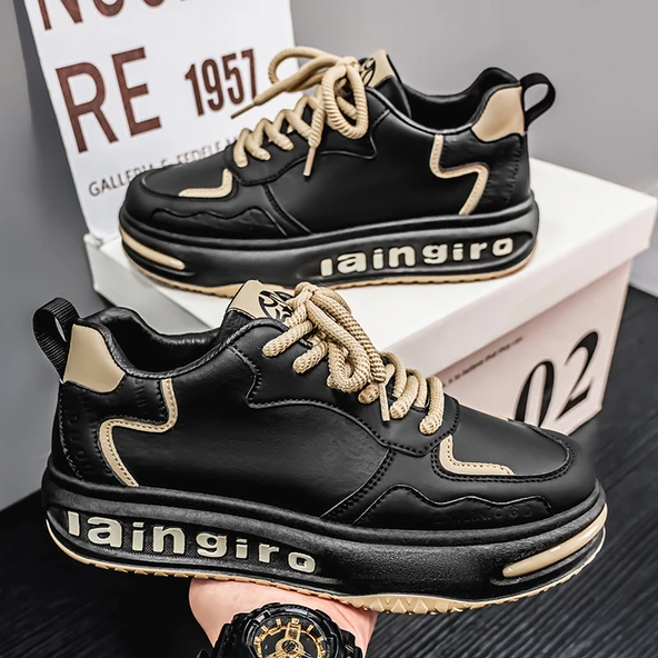 Erkek Günlük Spor Ayakkabı (Siyah) - Resim 5