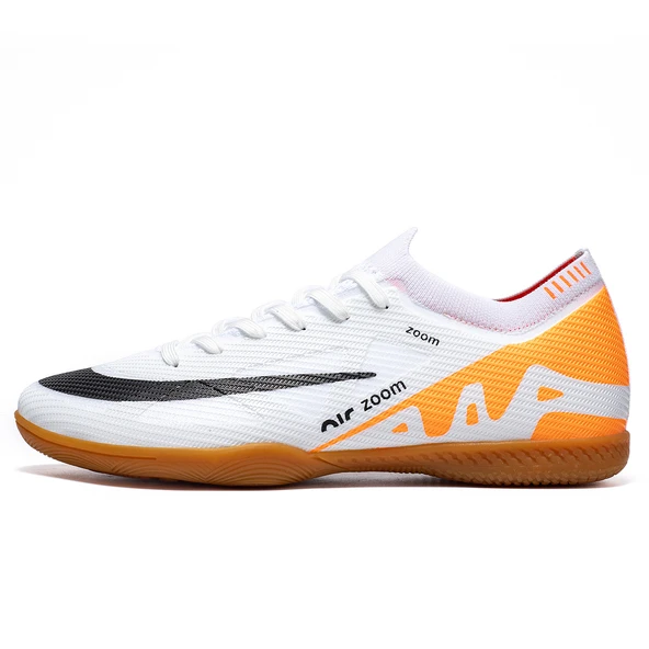 Unisex Futbol Ayakkabısı (Beyaz - Turuncu-5)