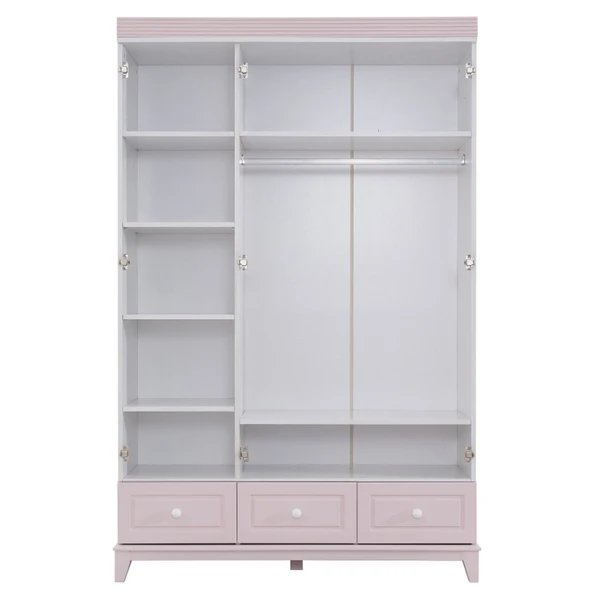 Gardırop, City 3 Kapaklı Dolap - Gri - 5