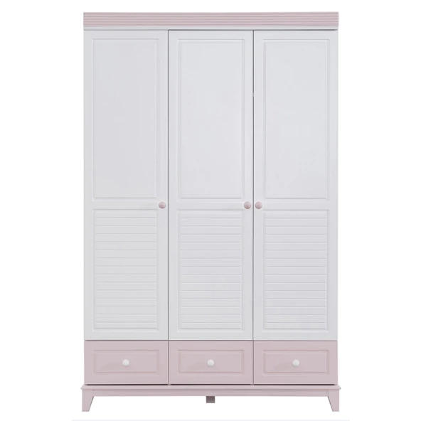 Gardırop, City 3 Kapaklı Dolap - Gri - 6