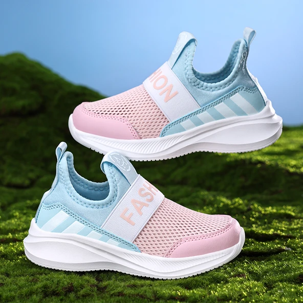 Unisex Çocuk Yazlık Spor Ayakkabı (Ay Pembesi)