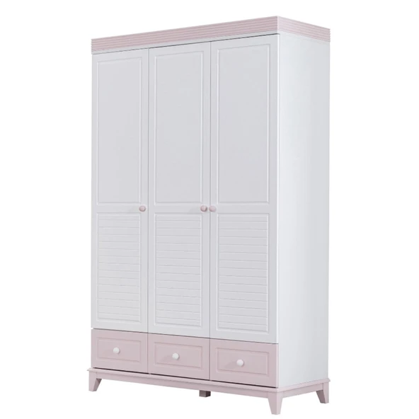 Gardırop, City 3 Kapaklı Dolap - Gri - 7