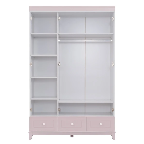 Gardırop, City 3 Kapaklı Dolap - Gri - 9