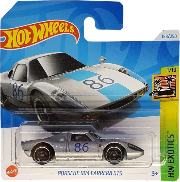 Hot Wheels - Porsche 904 Carrera Gts - Hw Exotics 1/10 - Hry73 - Kısa Kart - Gümüş Metalik - Mattel ürün görseli 1