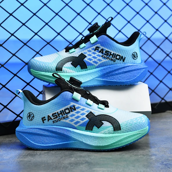 Unisex Karbon Plaka Spor Ayakkabı (Camgöbeği Mavi)