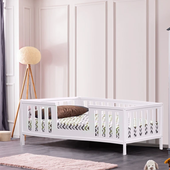 Montessori Karyola, Berlin Mdf Montessori Yatak - Beyaz