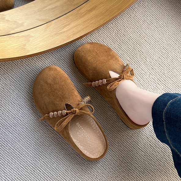 Kadın Mary Jane Platform Ayakkabı (Deve Tüyü-5)