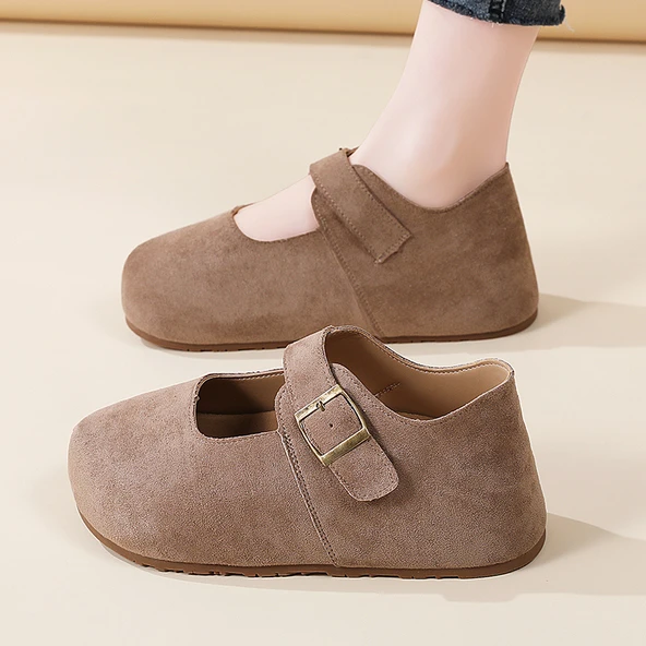 Kadın Platform Loafer Ayakkabı (Haki-2)