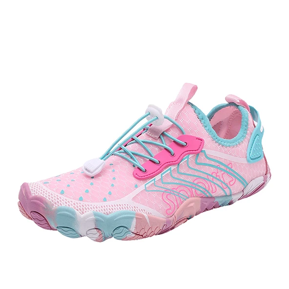 Unisex Hızlı Kuruyan Plaj Su Ayakkabısı Çok Fonksiyonlu Spor Ayakkabı (Pembe)