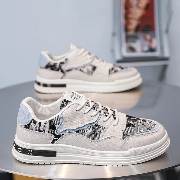 Erkek Kanvas Ayakkabı (Kot Mavisi) - Resim 4