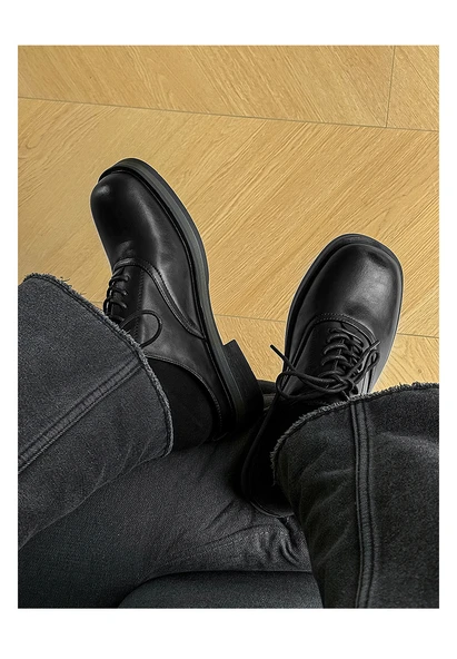 Erkek Deri Loafer Ayakkabı (Siyah) - Resim 10