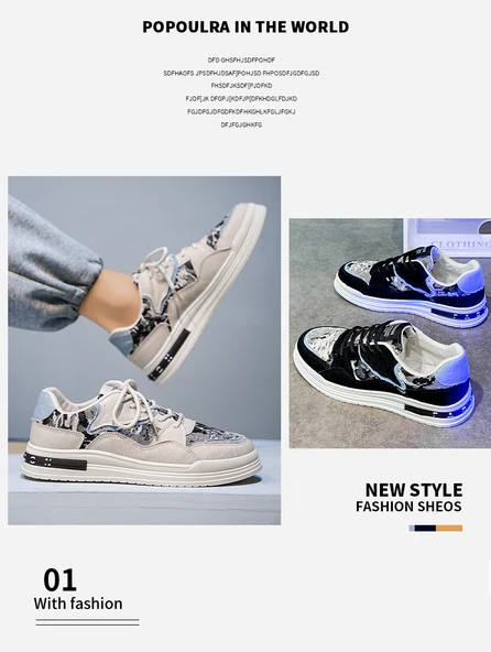 Erkek Kanvas Ayakkabı (Kot Mavisi) - Resim 9