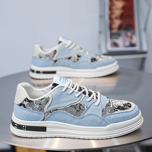 Erkek Kanvas Ayakkabı (Kot Mavisi) - Resim 5